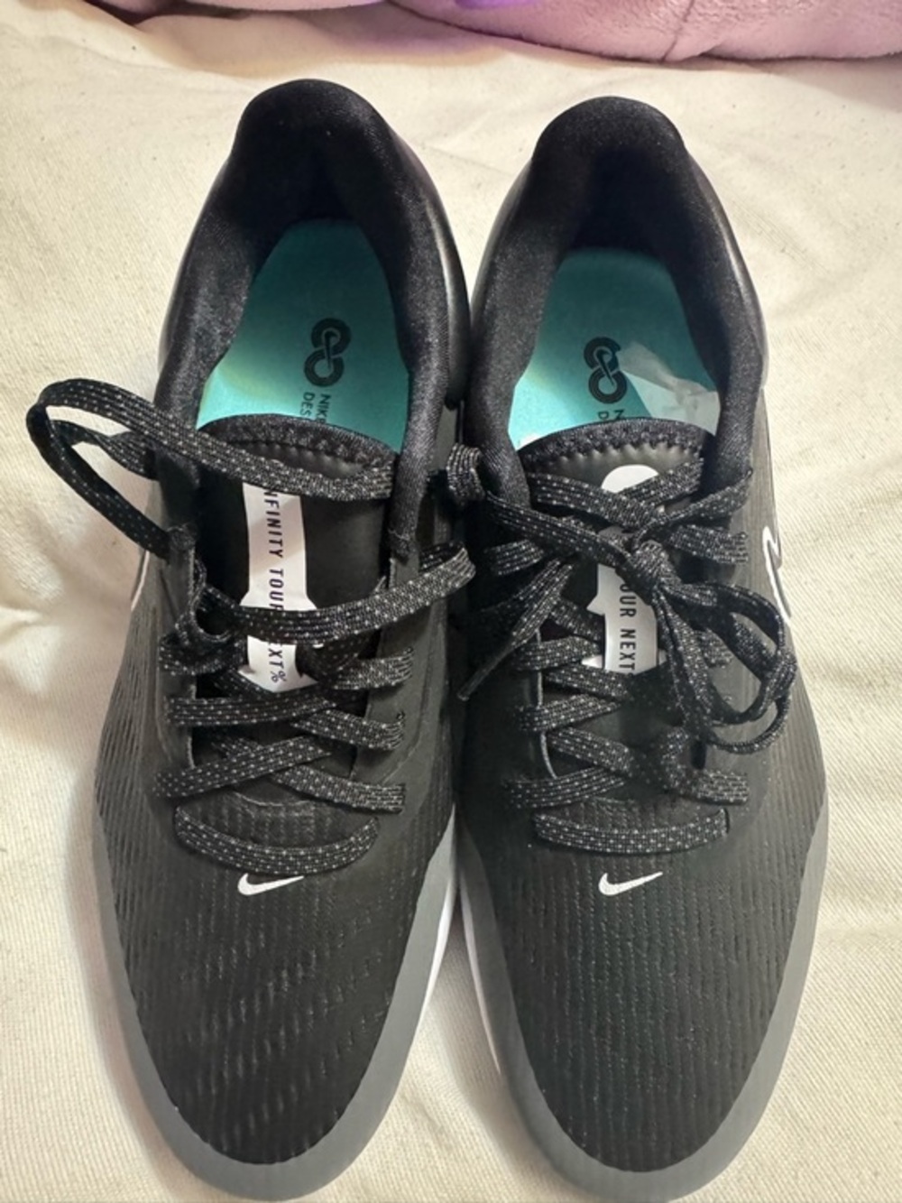 Men's Size 7.5- Nike Air Zoom Infinity Tour NEXT% Golf Shoes Black DC5221-015